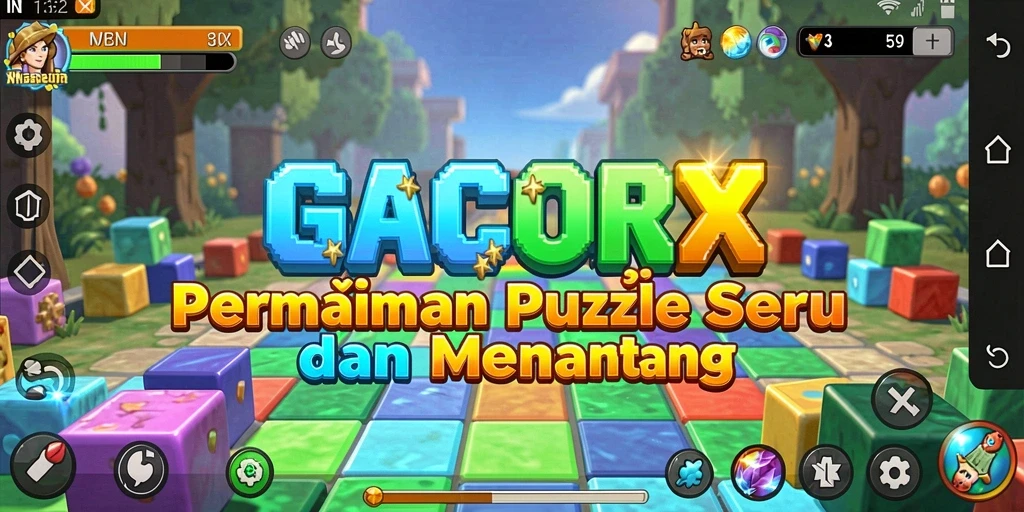 Tampilan gameplay menegangkan dan seru di GACORX.