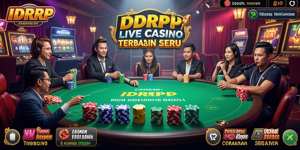 Tampilan gameplay Live Casino di IDRRP yang menarik dan interaktif.