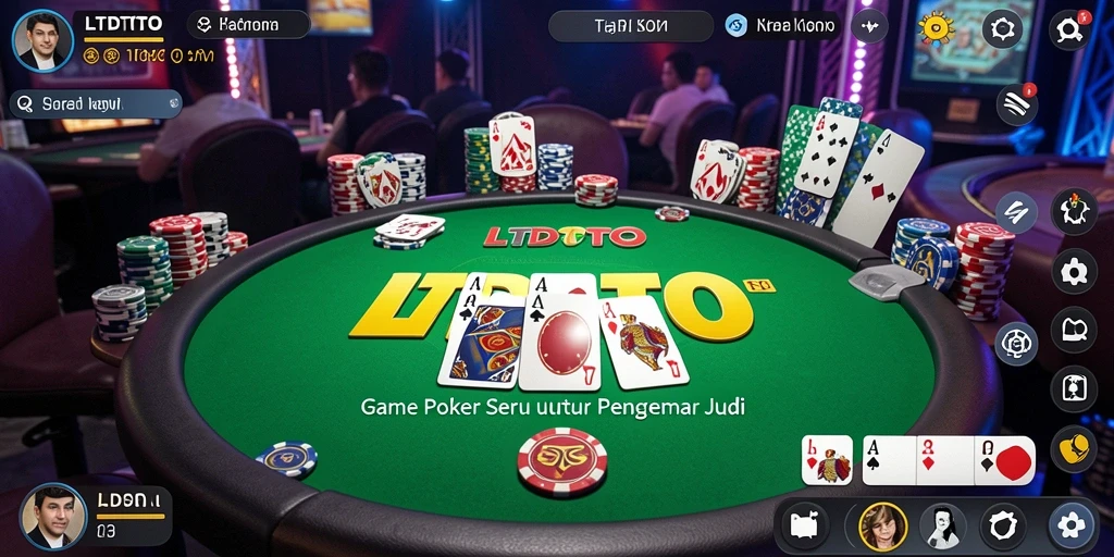 Tampilan gameplay mendebarkan LTDTOTO dengan fitur Poker yang menarik.