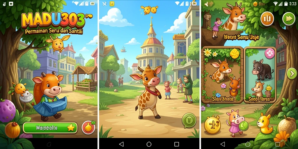 Tampilan gameplay seru dan interaktif dari MADU303.