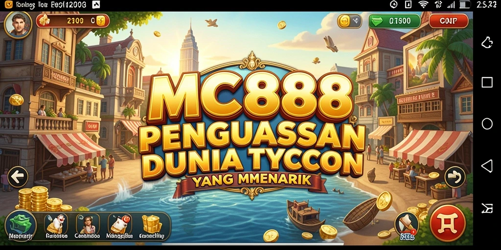 Screenshot gameplay MC888 menampilkan strategi pengembangan bisnis yang menarik.