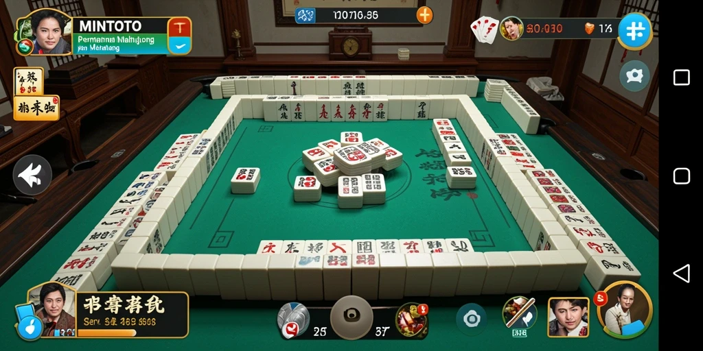 Gameplay MINTOTO menunjukkan strategi Mahjong yang menantang dan menarik.