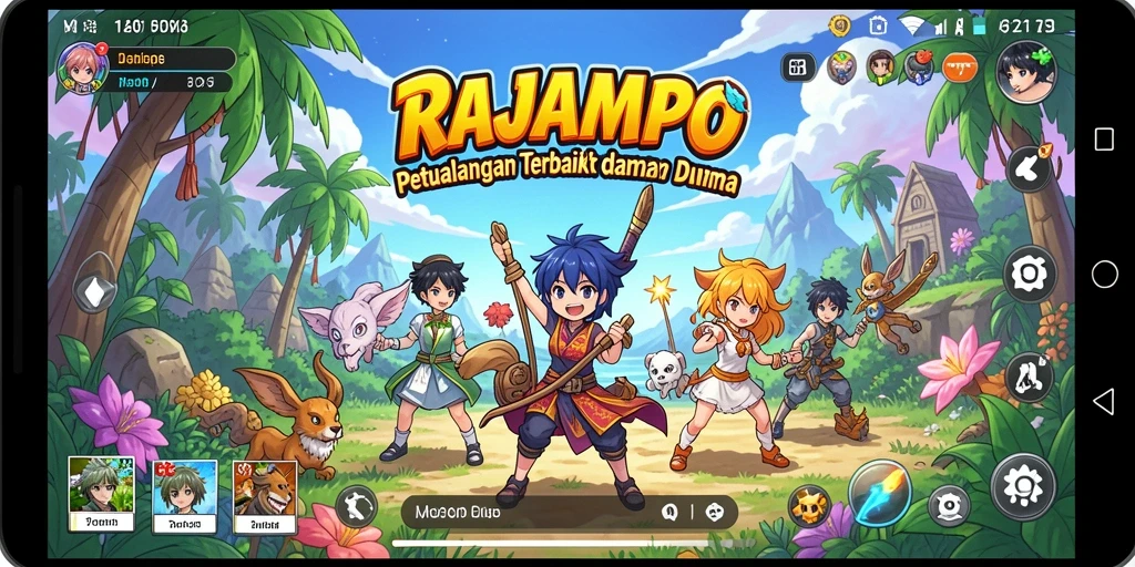 Tampilan gameplay yang seru dan dinamis di RAJAMPO.