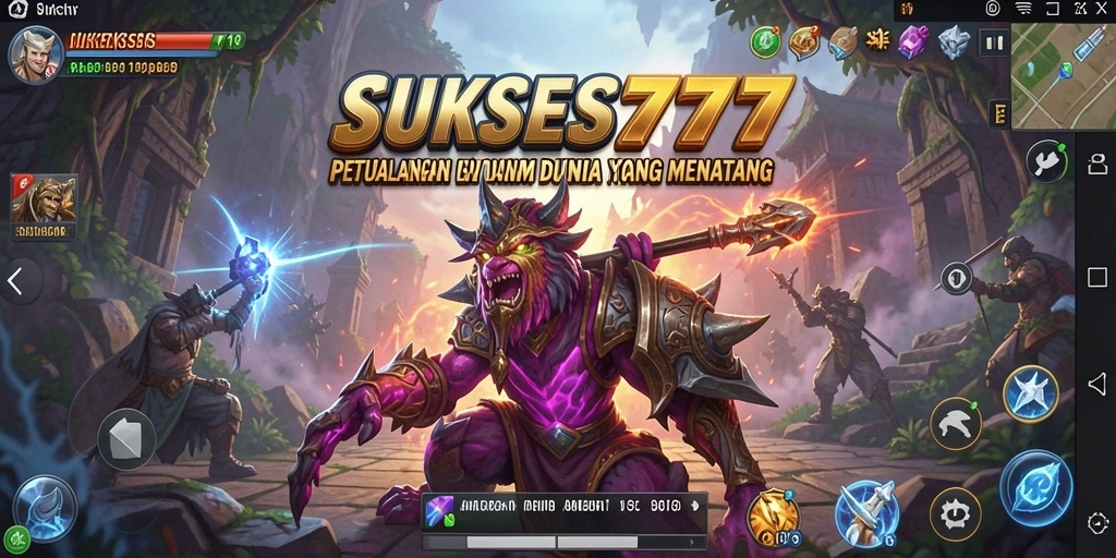 Screenshot gameplay SUKSES777 yang menunjukkan petualangan seru di dunia menantang.